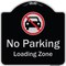 Signmission Designer Series-No Parking Loading Zone With No Car Symbol, 18" x 18", BS-1818-9817 A-DES-BS-1818-9817 - alternate 1